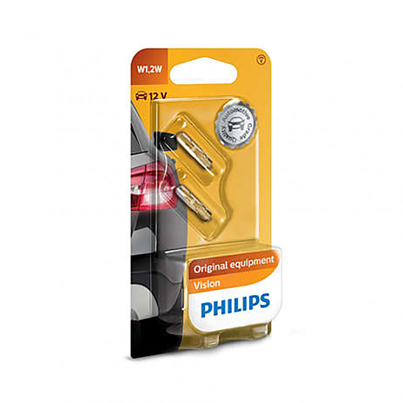 12516B2 (PHILIPS) W1,2W 12V 1,2W W2X4,6d, Blst. 2 pc.