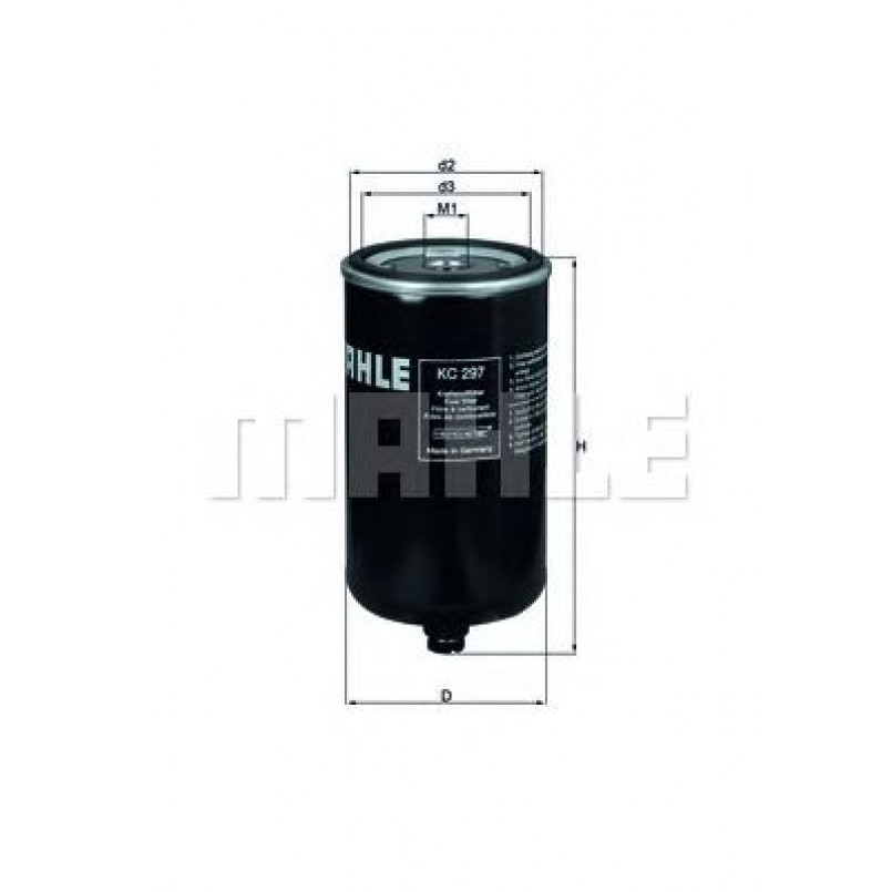 KC297 Фільтр палива (MAHLE)