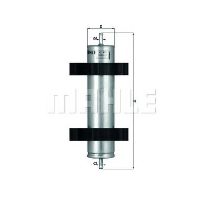 KL478 Фільтр палива (MAHLE)