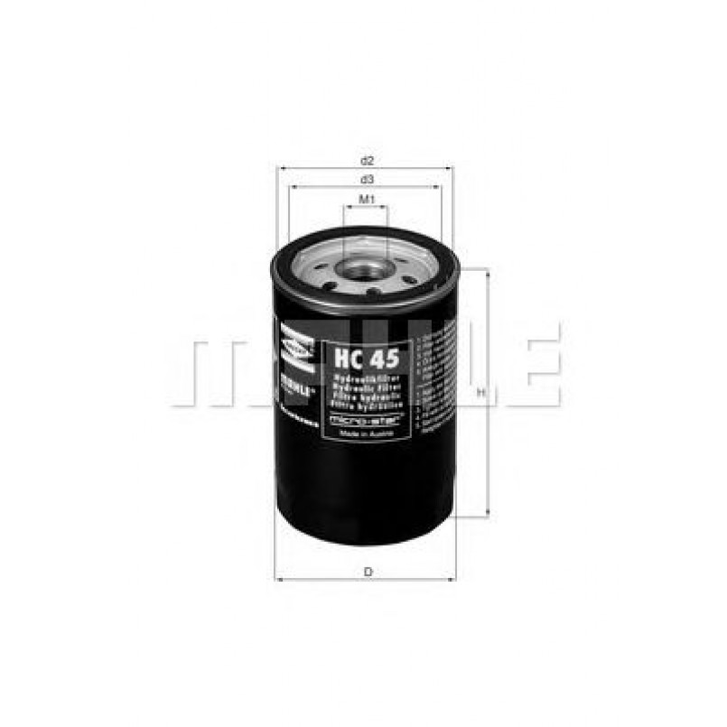 HC45 Фільтр масла (KNECHT)