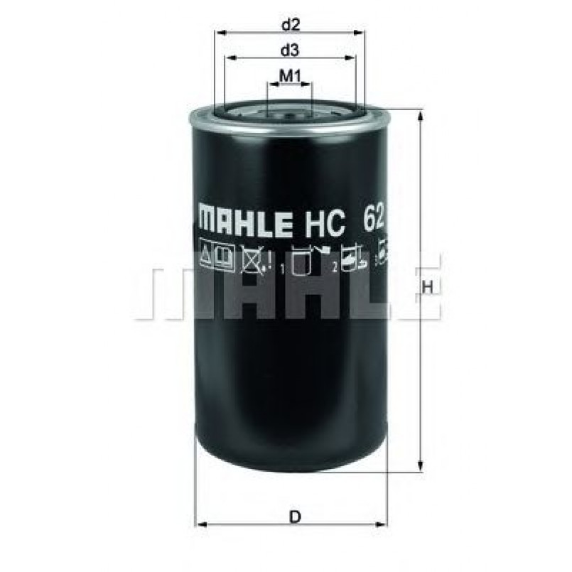 HC62 Фільтр масла (KNECHT)