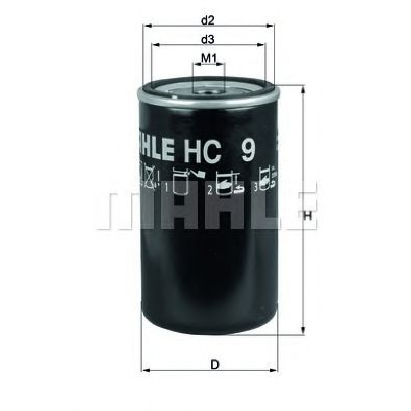 HC9 Фільтр масла (KNECHT)