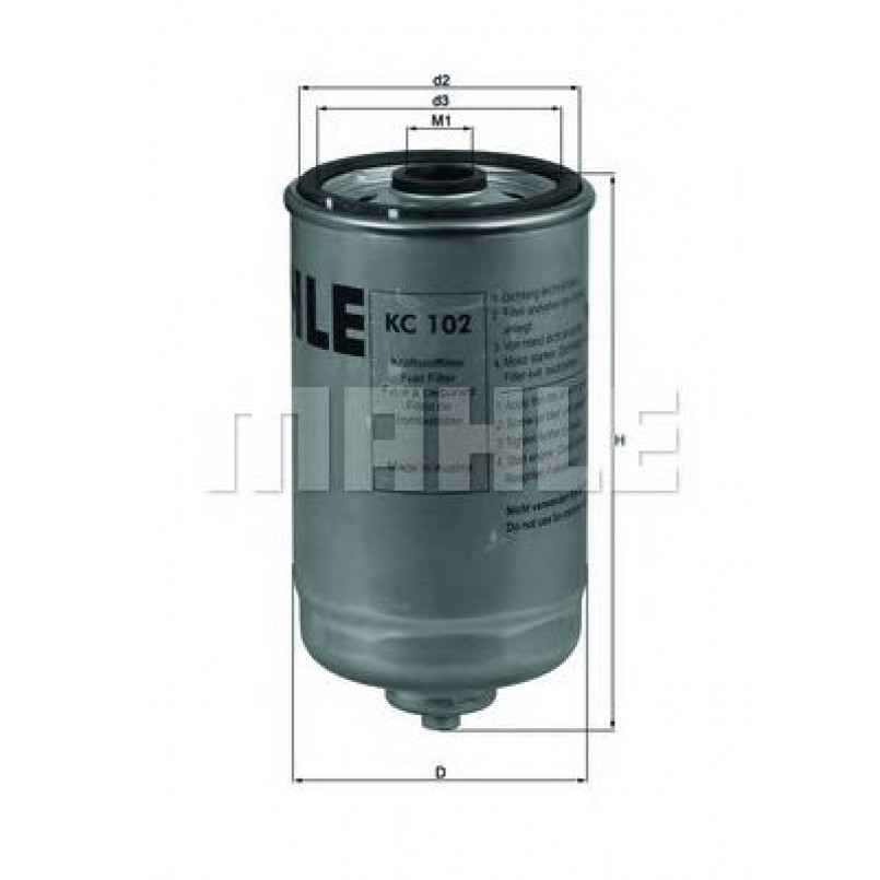 KC102 Фільтр палива (KNECHT)