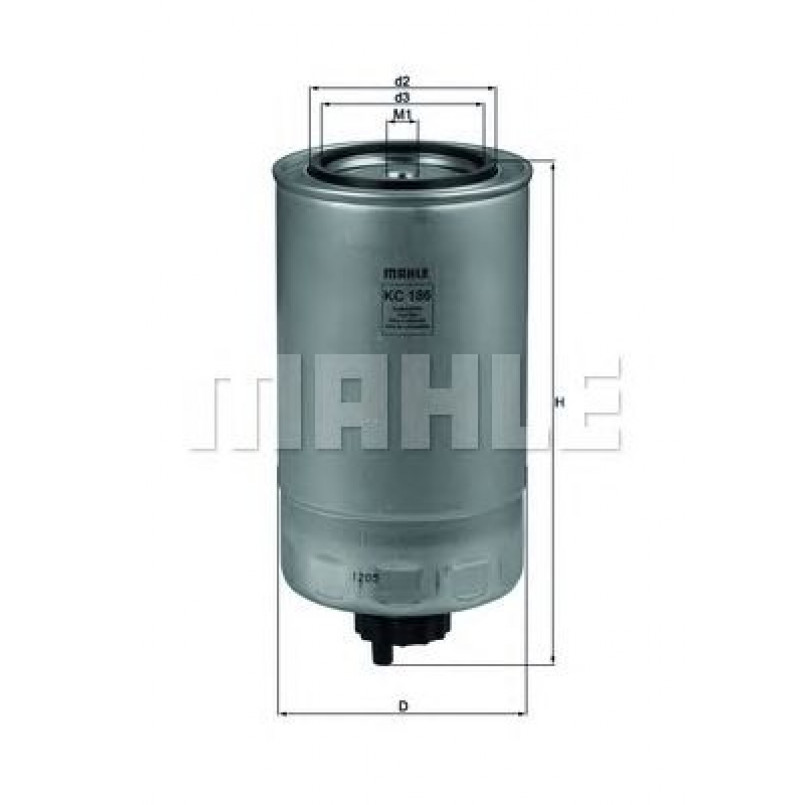 KC186 Фільтр палива (KNECHT)