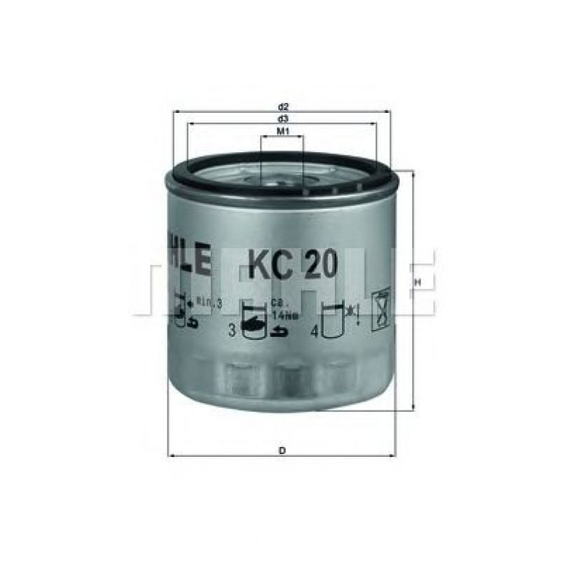 KC20 Фільтр палива (KNECHT)