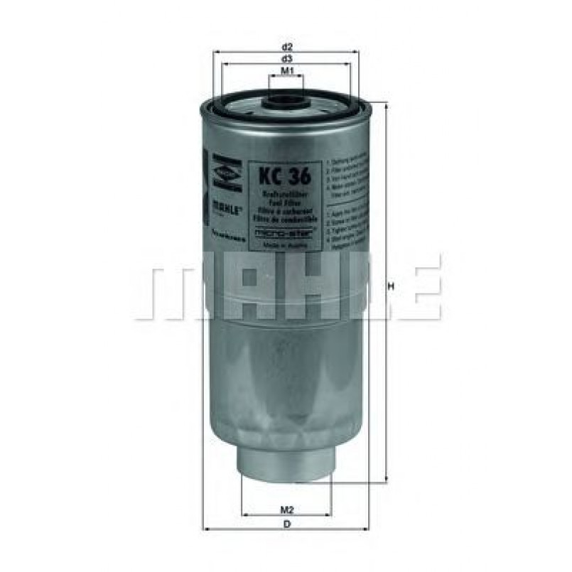 KC36 Фільтр палива (KNECHT)