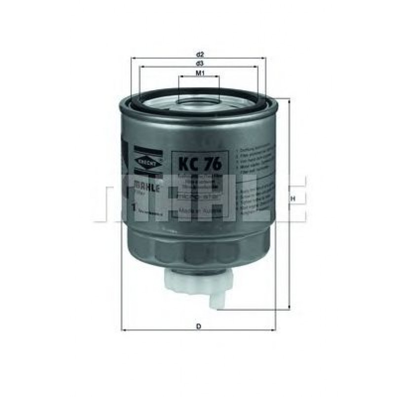 KC76 Фільтр палива (KNECHT)