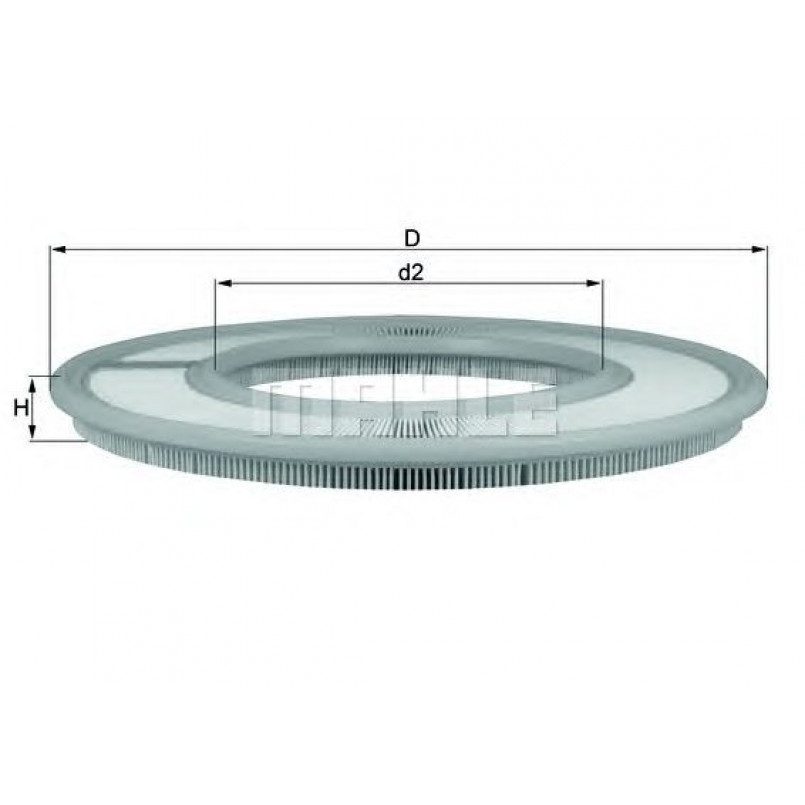LX258 Фільтр повітря (KNECHT)
