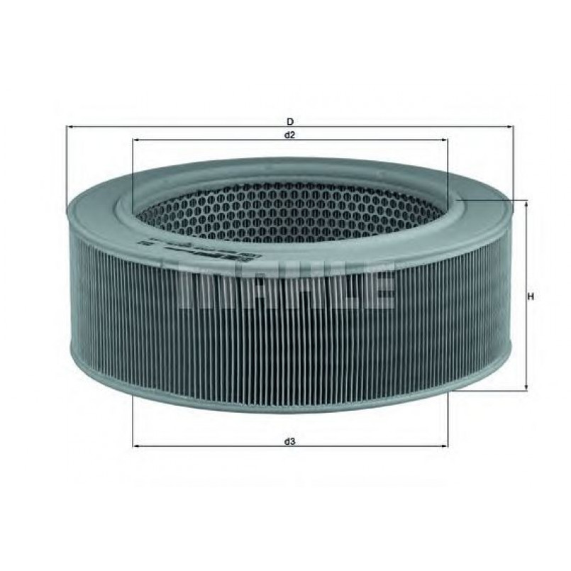 LX284 Фільтр повітря (KNECHT)
