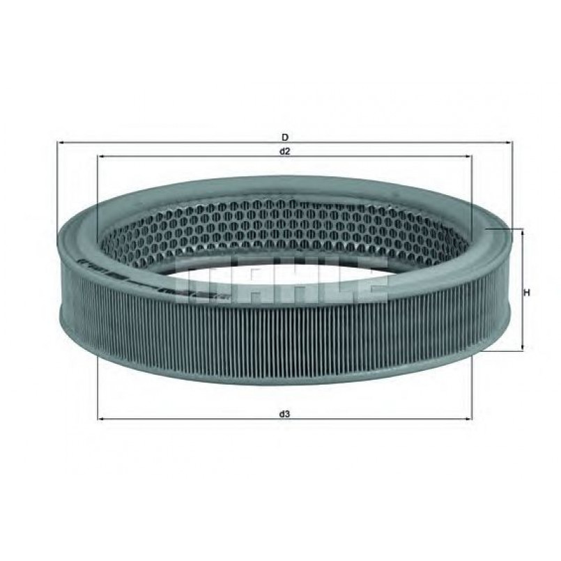 LX319 Фільтр повітря (KNECHT)