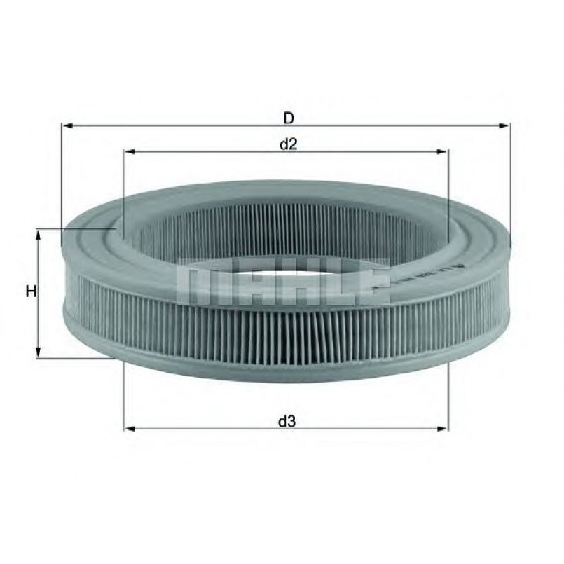 LX386 Фільтр повітря (KNECHT)