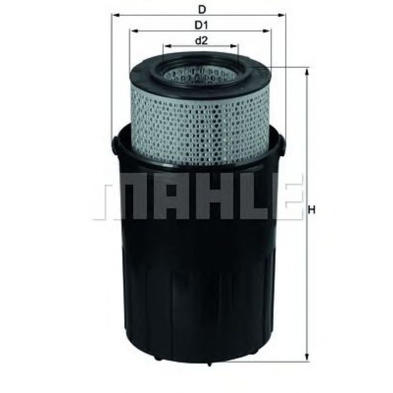LX388 Фільтр повітря (KNECHT)