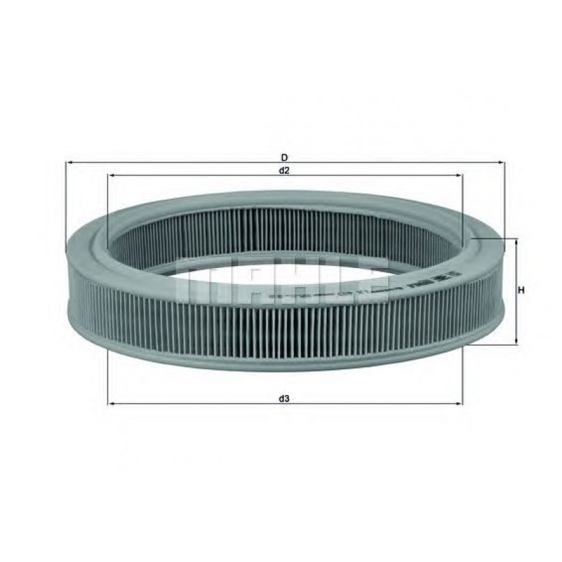 LX493 Фільтр повітря (KNECHT)