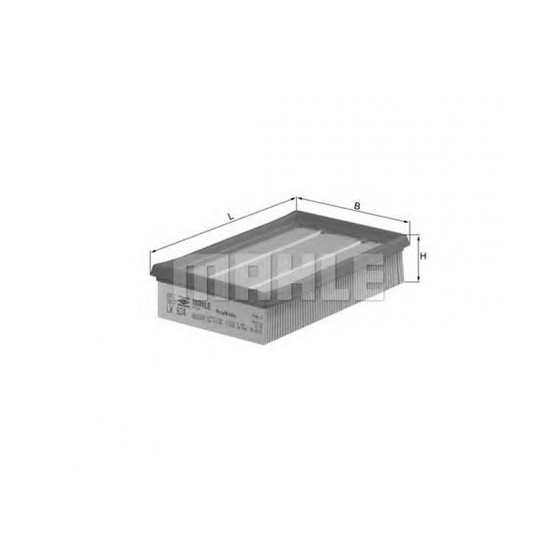 LX624 Фільтр повітря (KNECHT)
