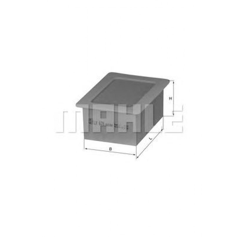 LX628 Фільтр повітря (KNECHT)