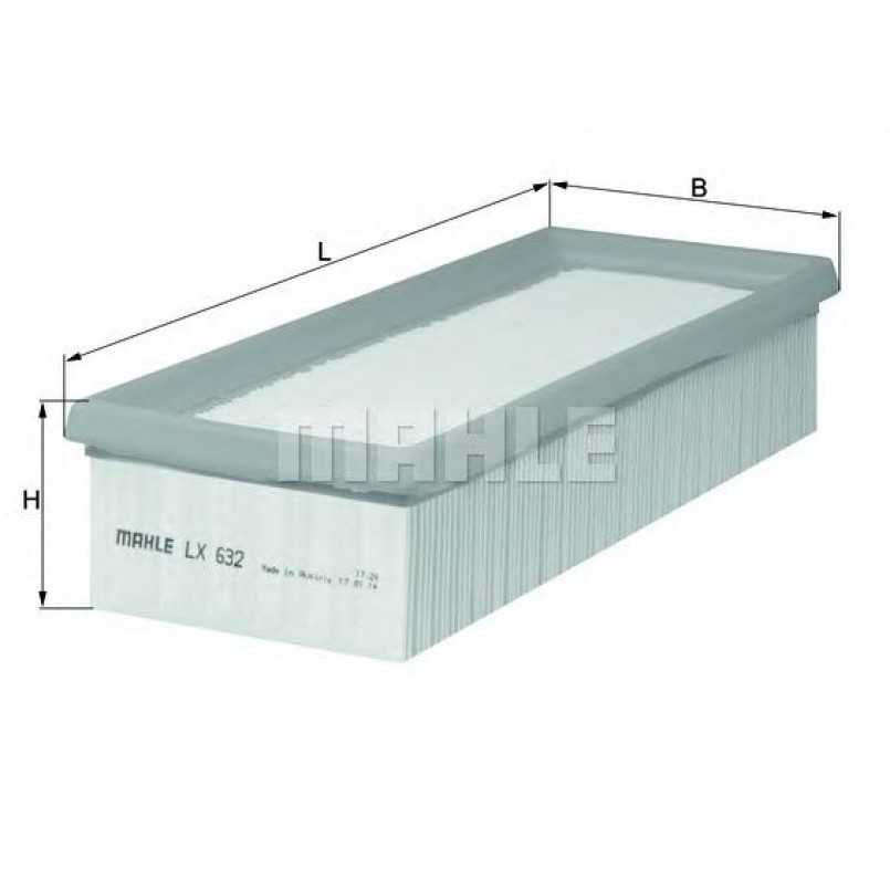 LX632 Фільтр повітря (KNECHT)