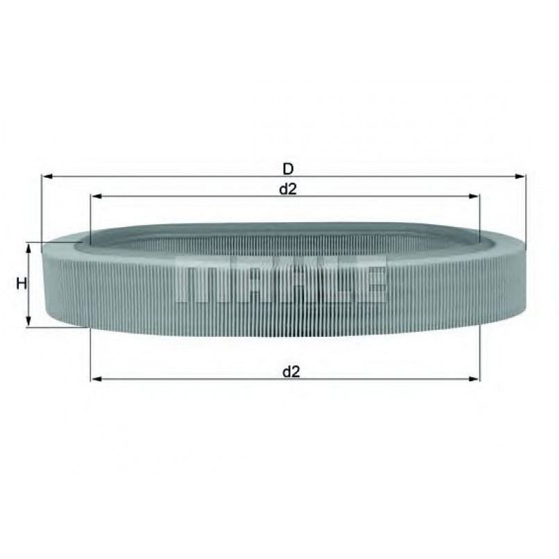 LX638 Фільтр повітря (KNECHT)