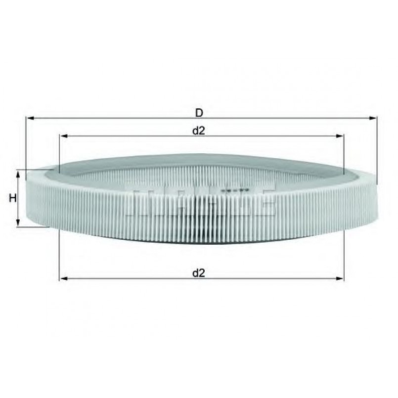 LX65 Фільтр повітря (KNECHT)