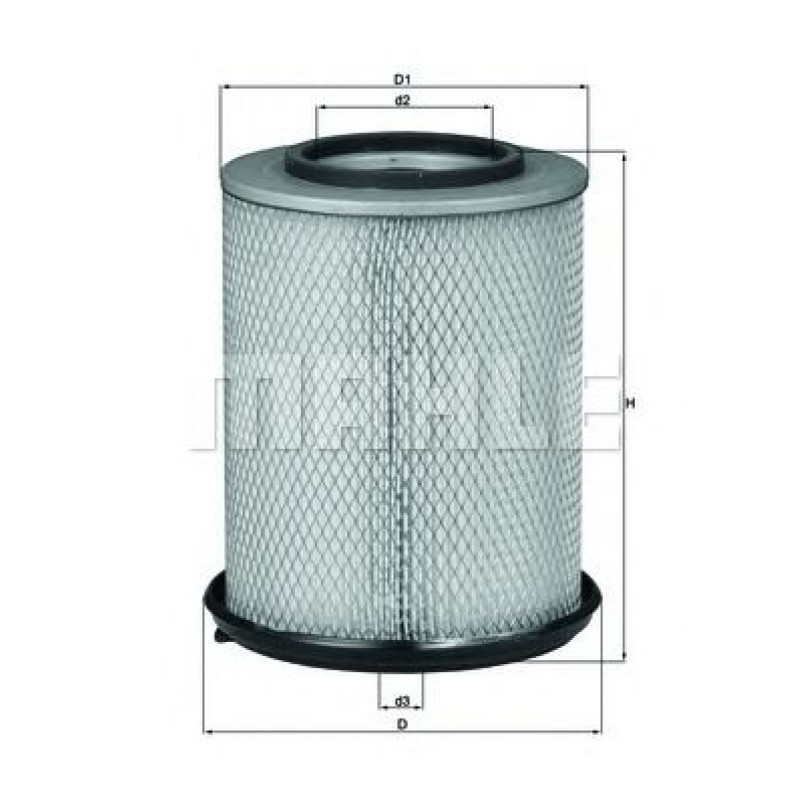 LX656 Фільтр повітря (KNECHT)