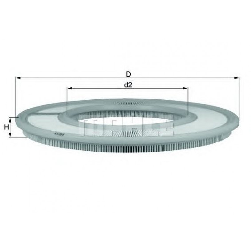 LX66 Фільтр повітря (KNECHT)