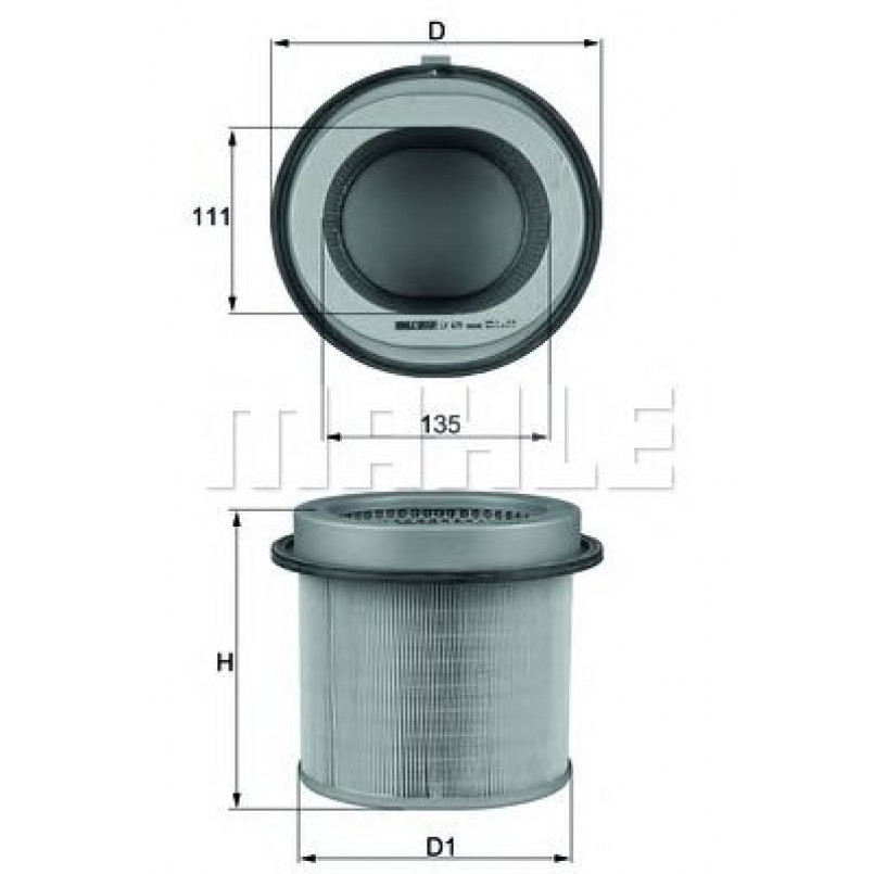 LX670 Фільтр повітря (KNECHT)