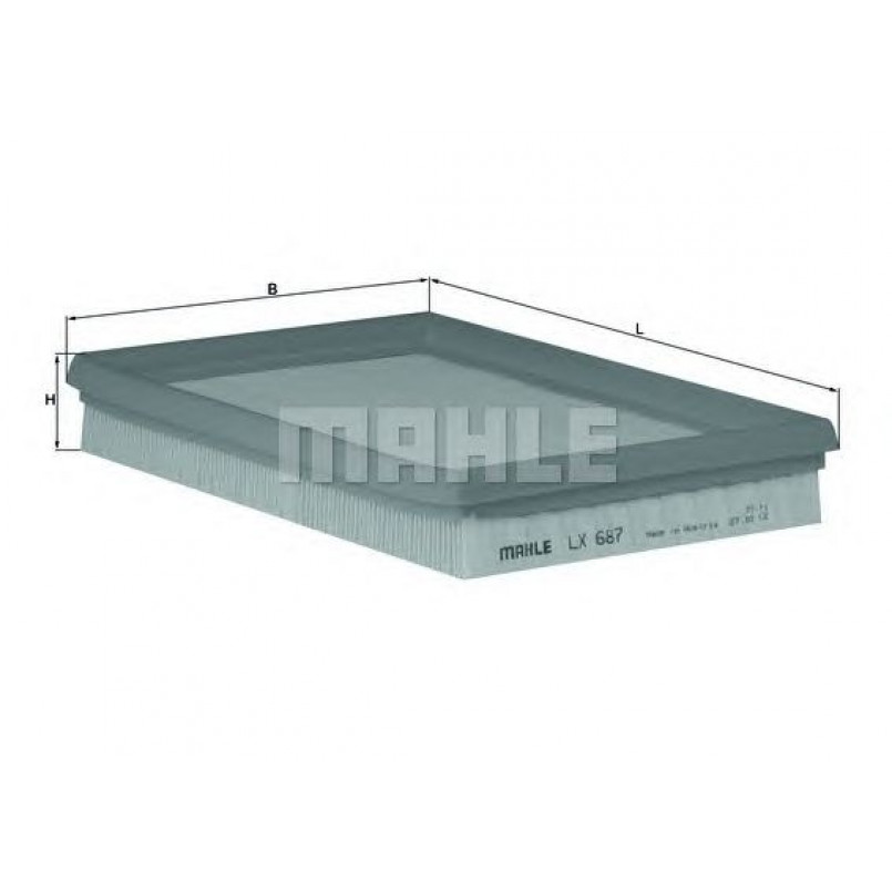 LX687 Фільтр повітря (KNECHT)