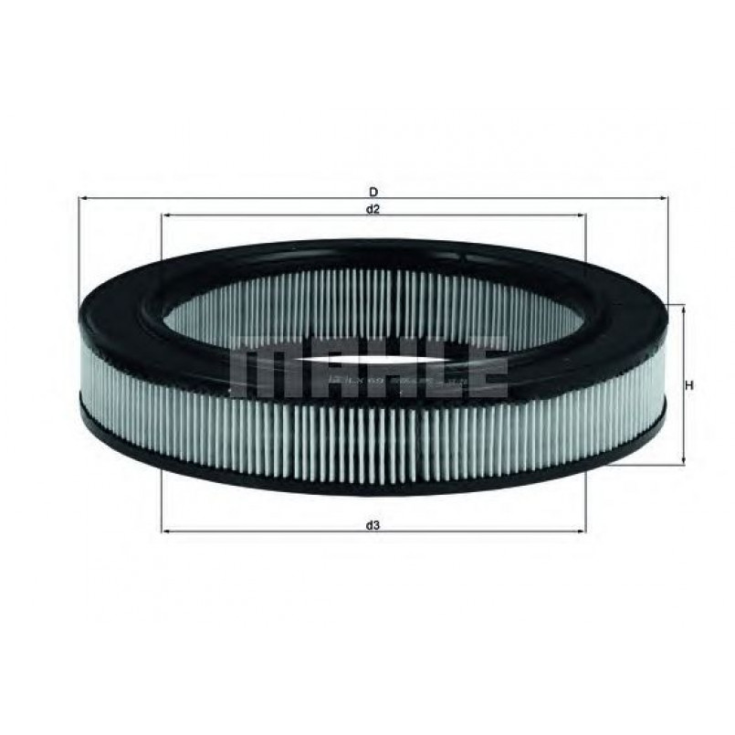 LX69 Фільтр повітря (KNECHT)