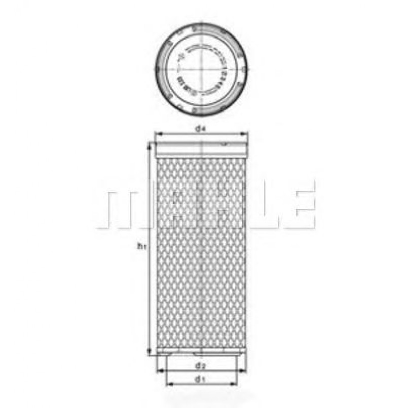 LXS255 Фільтр повітря (KNECHT)