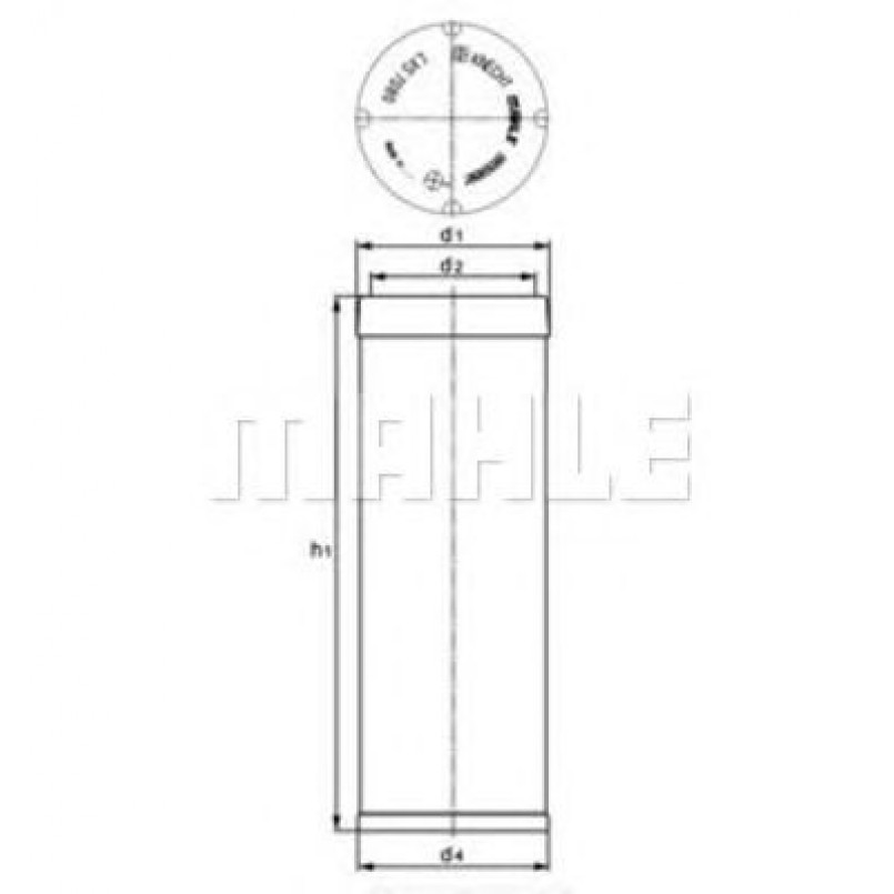 LXS7080 Фільтр повітря (KNECHT)