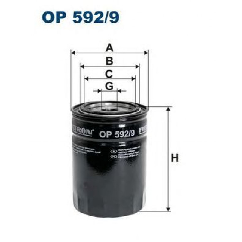 FILTRON OP592/9 Фільтр масла