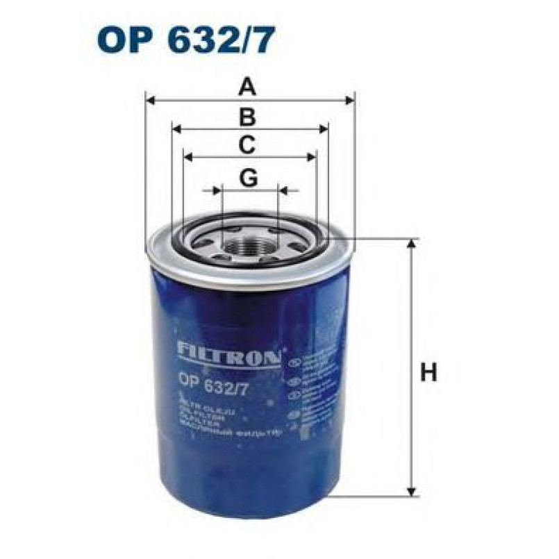 FILTRON OP632/7 Фільтр масла