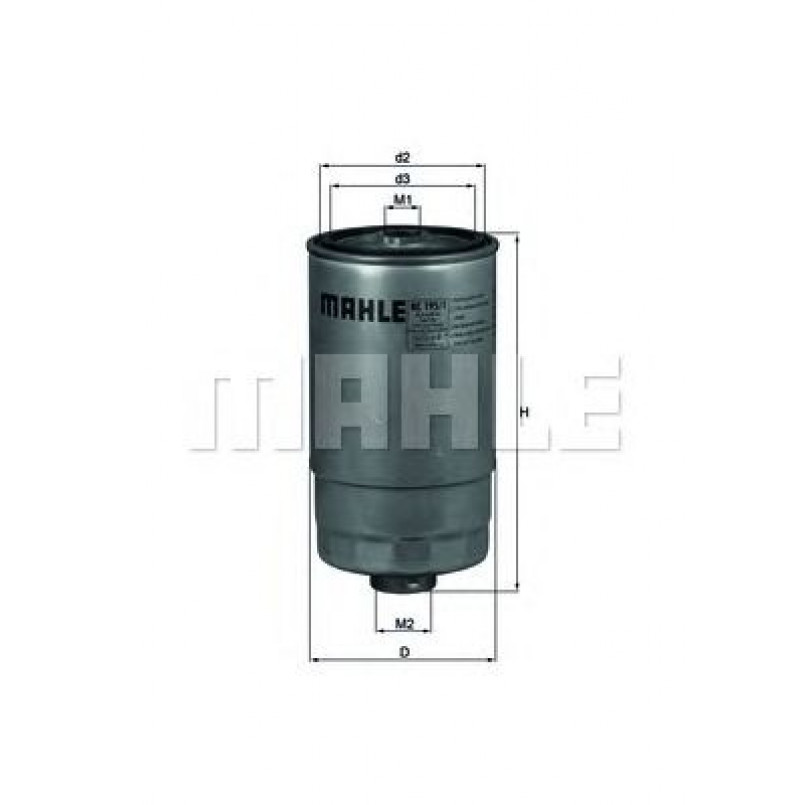 KC195/1 Фільтр палива (MAHLE)
