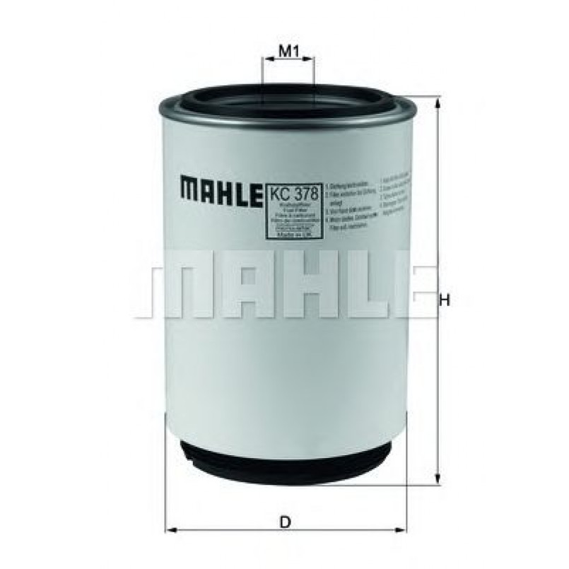 KC378D Фільтр палива (MAHLE)