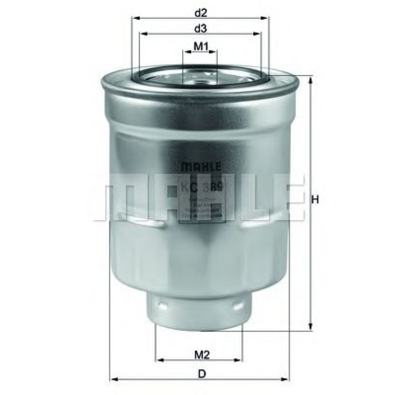 KC389 Фільтр палива (MAHLE)