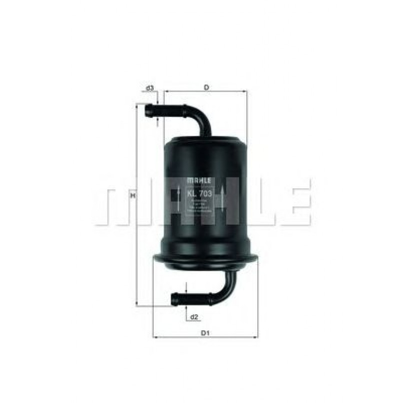 KL703 Фільтр палива (MAHLE)
