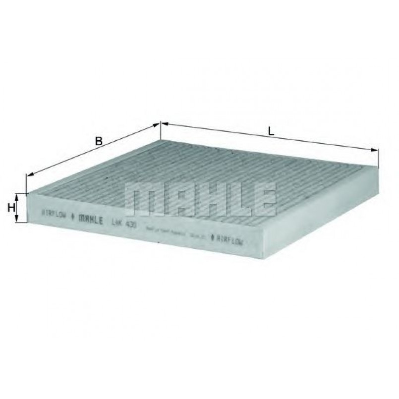 LAK430 Фільтр салону (MAHLE)