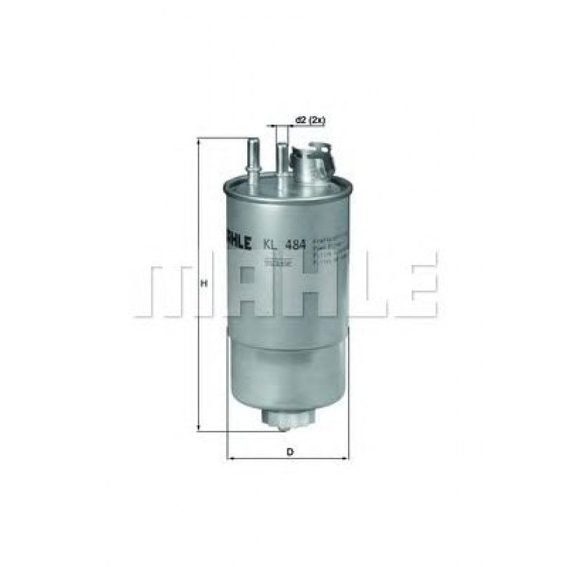 KL484 Фільтр палива (MAHLE)