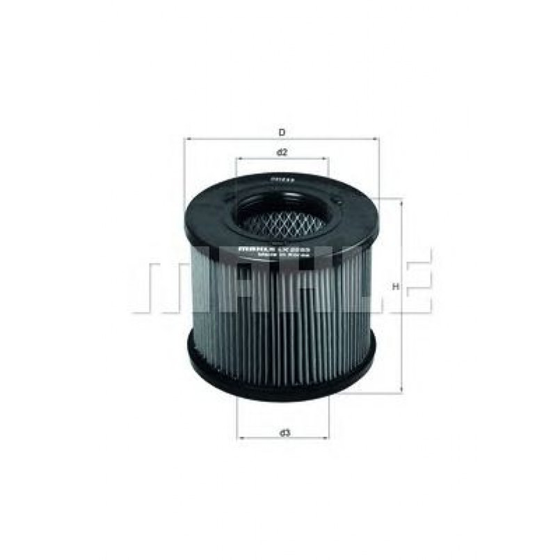 LX2283 Фільтр повітря (MAHLE)
