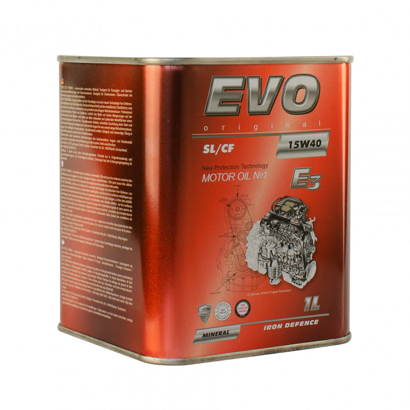 Олива моторна EVO E3 15W-40 SL/CF  1л.