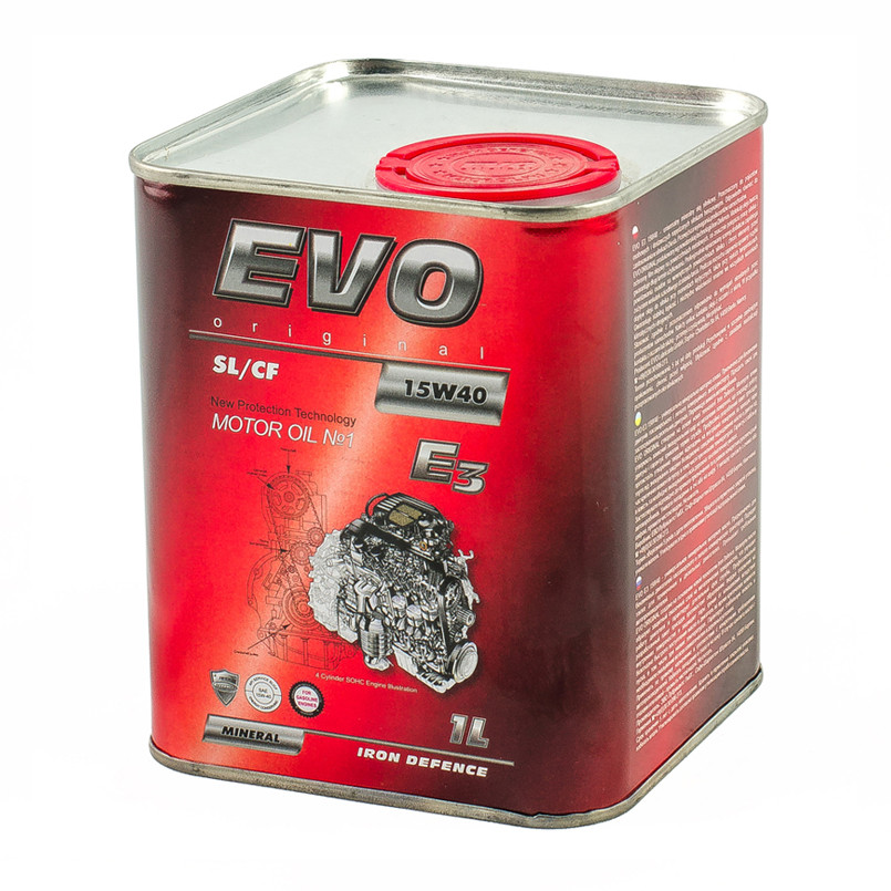 Олива моторна EVO E3 15W-40 SL/CF  1л.