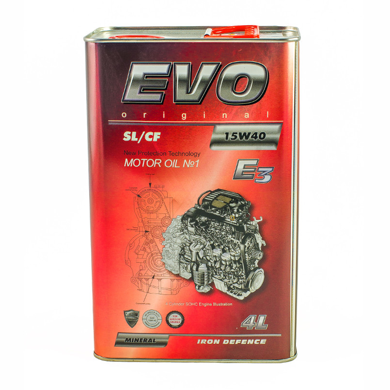 Олива моторна EVO E3 15W-40 SL/CF  4л.
