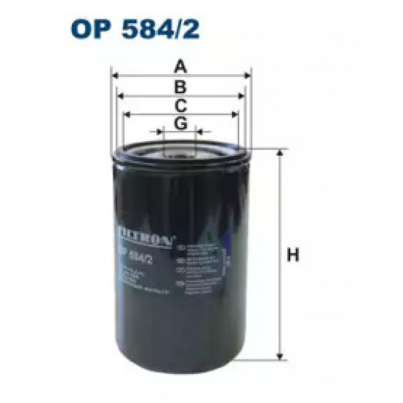 FILTRON OP584/2 Фільтр масла