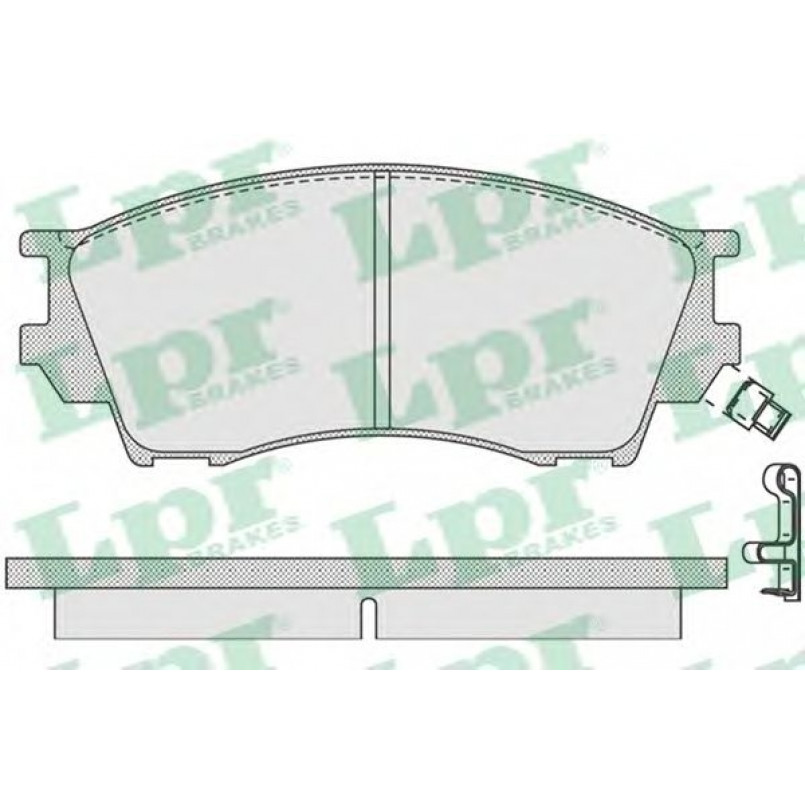 05P1019  LPR - Гальмівні колодки до дисків