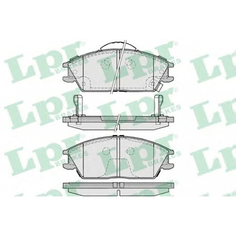 05P1222 LPR - Гальмівні колодки до дисків