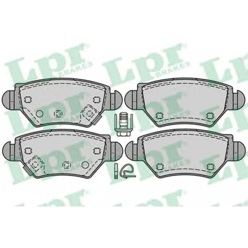 05P1227 LPR - Гальмівні колодки до дисків