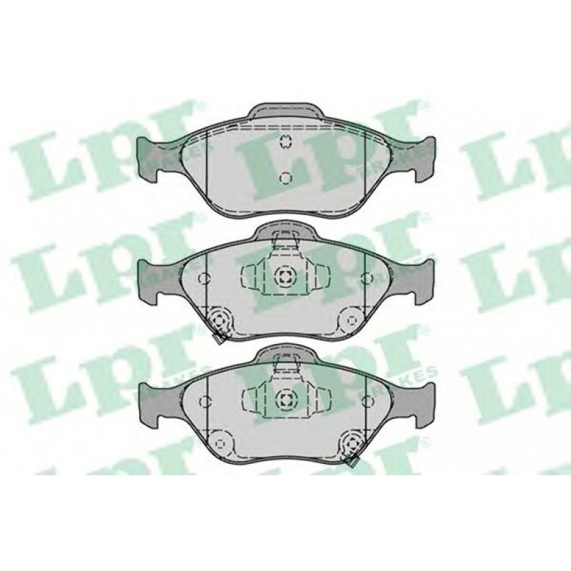 05P1283  LPR - Гальмівні колодки до дисків (F, V, з датчиком)