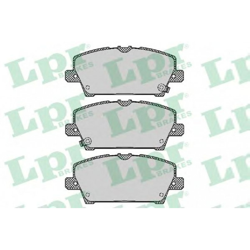 05P1317  LPR - Гальмівні колодки до дисків (F, з датчиком)
