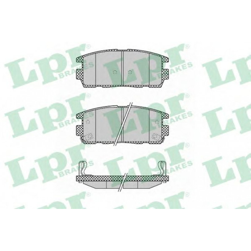 05P1323  LPR - Гальмівні колодки до дисків (R, V)