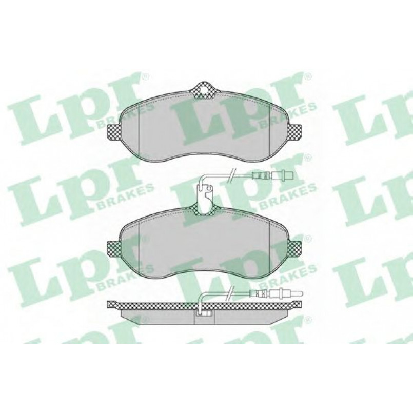 05P1348  LPR - Гальмівні колодки до дисків (F, V, з датчиком)