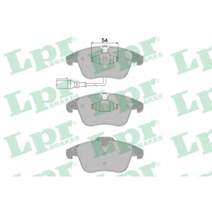 05P1392  LPR - Гальмівні колодки до дисків (F, з датчиком)
